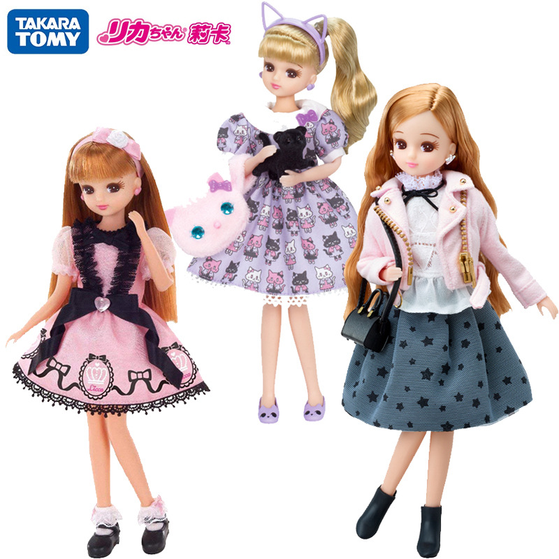 日本娃娃tomy多美女孩过家家换衣服玩头发玩具licca莉卡丽佳公主