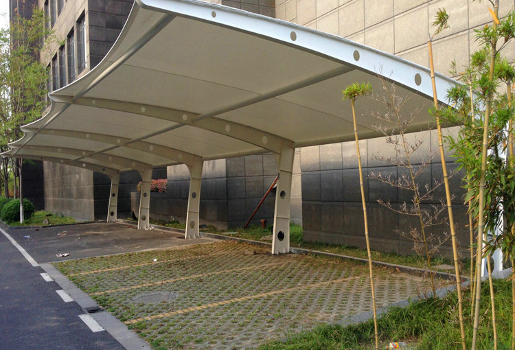设计安装医院户外停车棚 酒店停车场膜结构车棚 汽车停车蓬雨篷