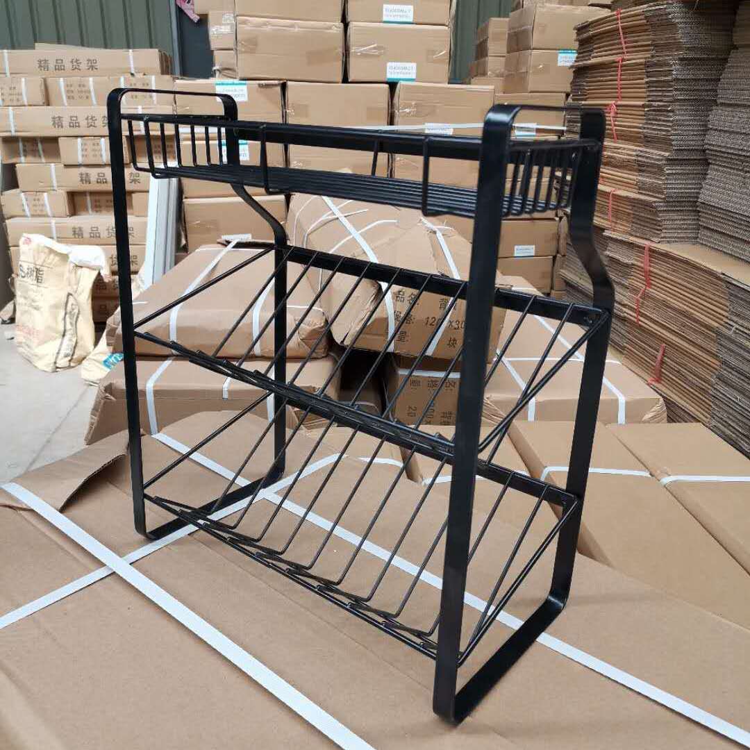 厂家定制铁丝小展架 生活用品展示架 零食促销架 饮料展架小货架