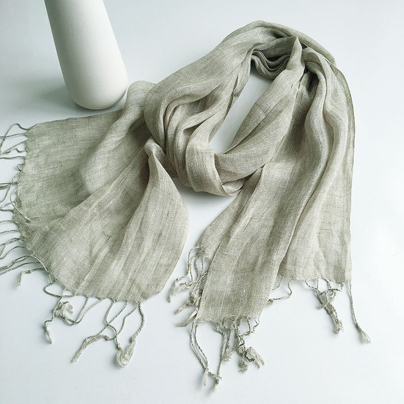 100% Linen Solid Colour Men's' Scarves Summer Spring Japanese Style Air Conditional Shawls Large Size Wraps With Tassels 45x200cm 5 Mallzona 16092324719 1234947732 100% Linen Solid Colour Men's' Scarves Summer Spring Japanese Style Air Conditional Shawls Large Size Wraps With Tassels 45x200cm Mallzona