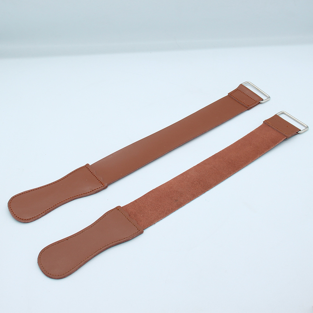 新款牛皮荡刀布 金属剃刀 磨口布 荡刀布 真牛皮荡刀布厂家