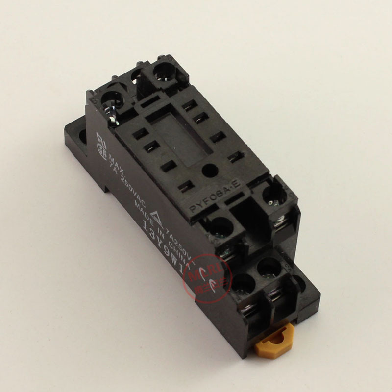 厂家直销 小型继电器底座 my2nj hh52p中间继电器插座pyf08a-e