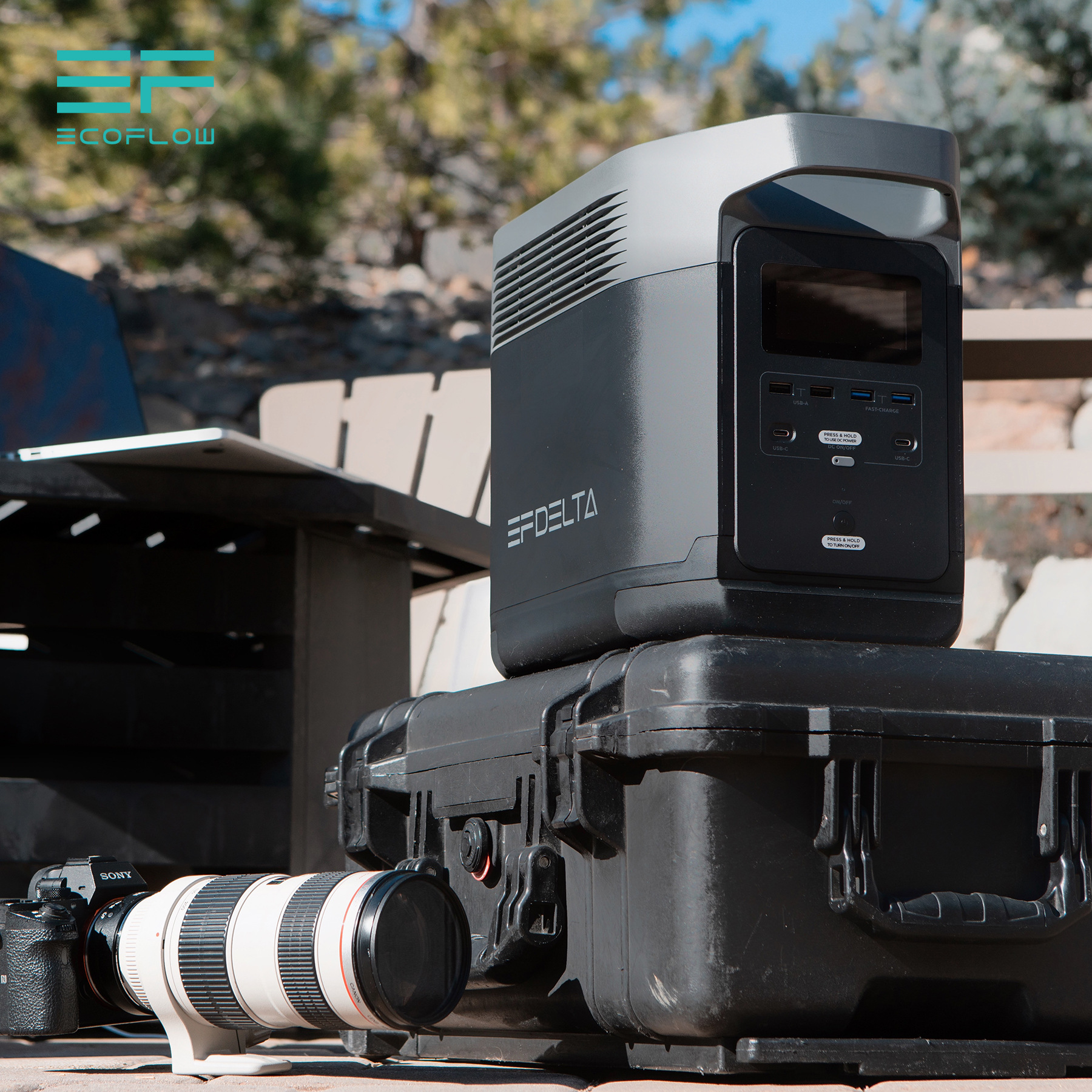 ecoflowups储能电源1000w大功率容量移动电源户外电源220v便携式