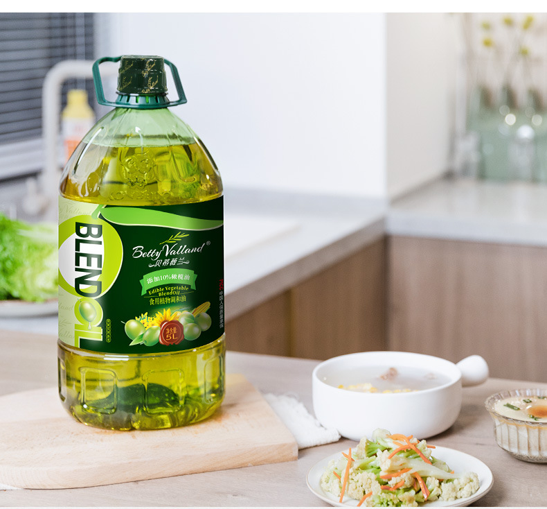 贝蒂薇兰橄榄油 初榨菜籽油食用植物调和油食用油 5l箱装厂家批发