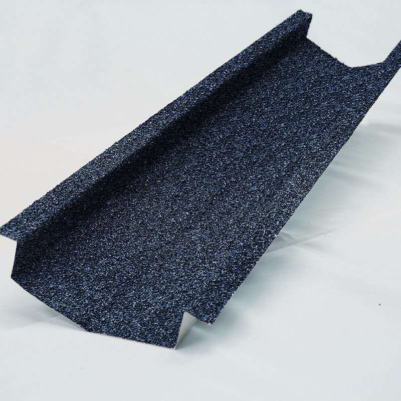 彩石金属瓦泛水板别墅封檐板屋顶三角脊瓦钢结构木屋山墙板阴沟板