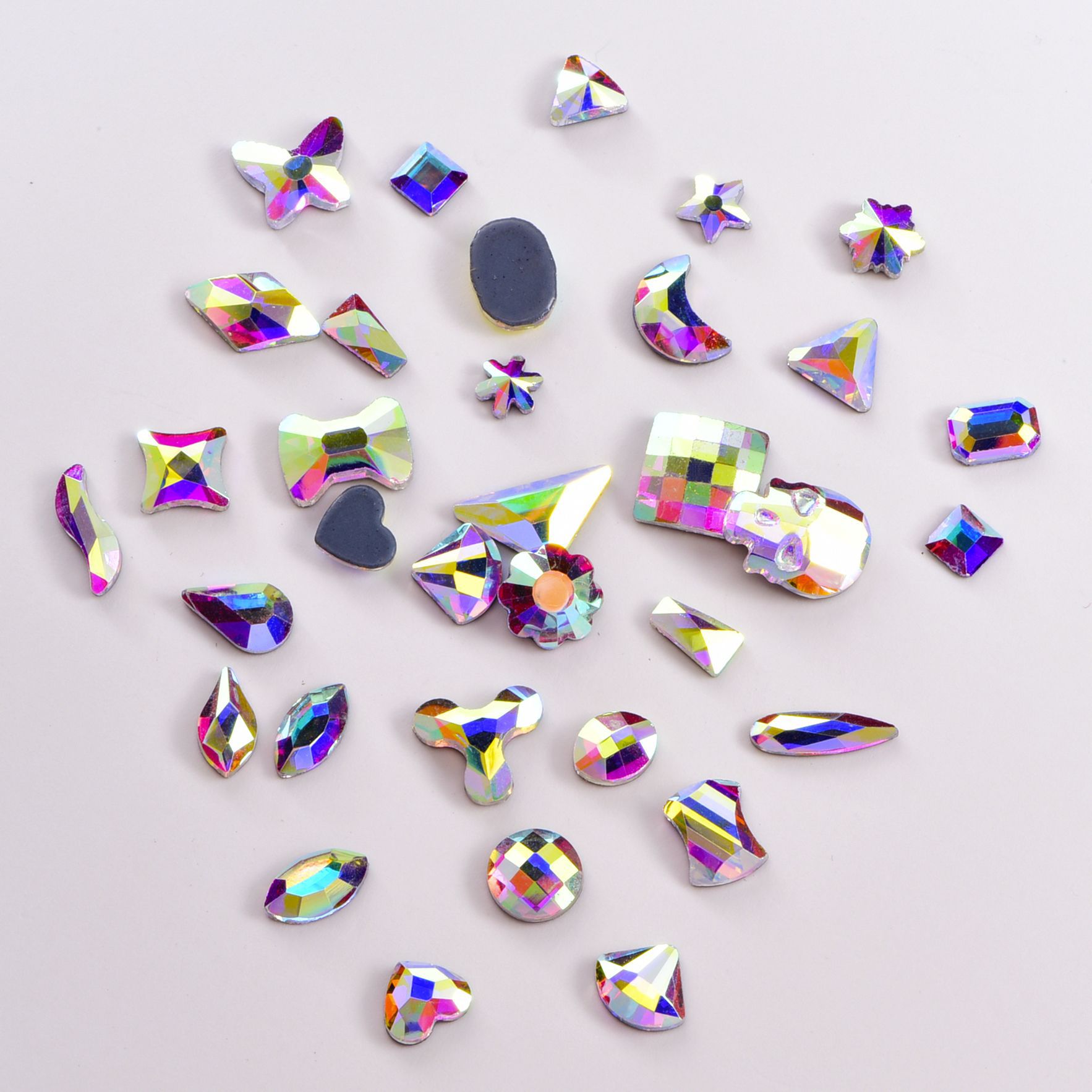 厂家批发热熔胶贴钻 玻璃水晶服装饰品 diy水钻工具跨境异形烫钻