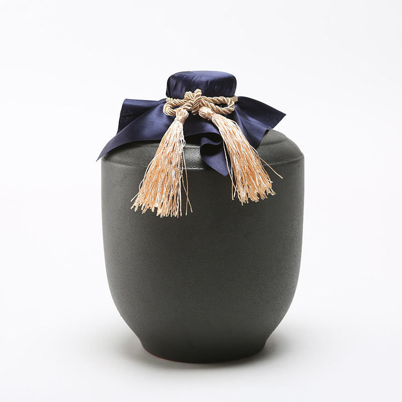 宜兴土陶陶瓷酒瓶5斤装 密封泡酒瓶窖藏酒坛含陶瓷盖子黄酒白酒罐