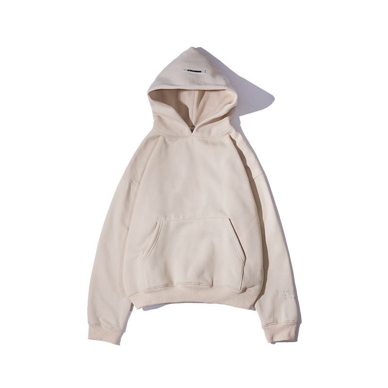 欧美秋冬街头潮牌essentials反光字母连帽卫衣男女情侣外套潮