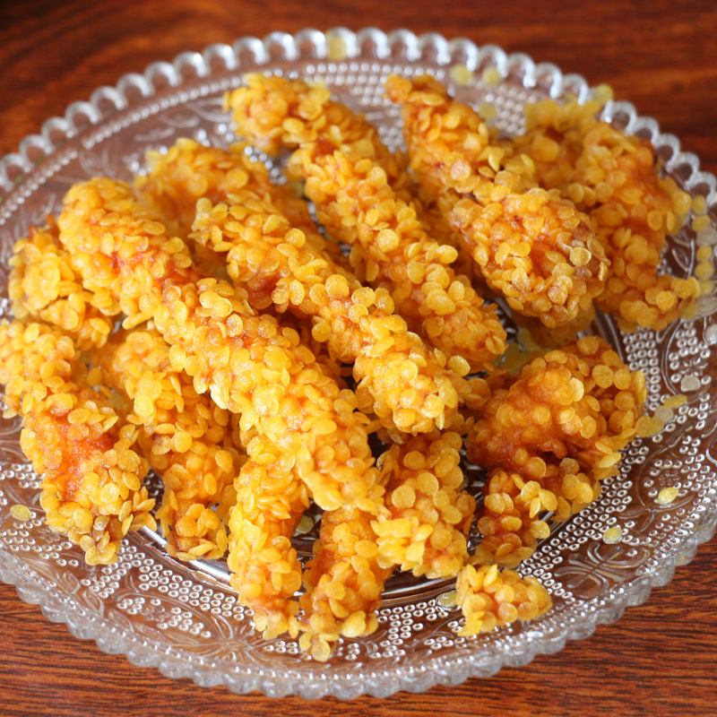 雪花糠片500g香脆糠雪花片面包屑彩色面包糠炸鸡裹粉彩糠油炸包邮