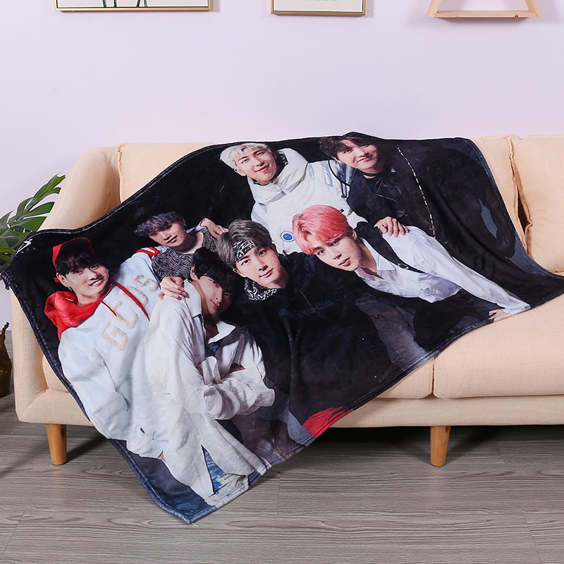 Special Offer Flannel Blanket DIY Star Photo Air Conditioning Blanket Concert Fan Support Gift