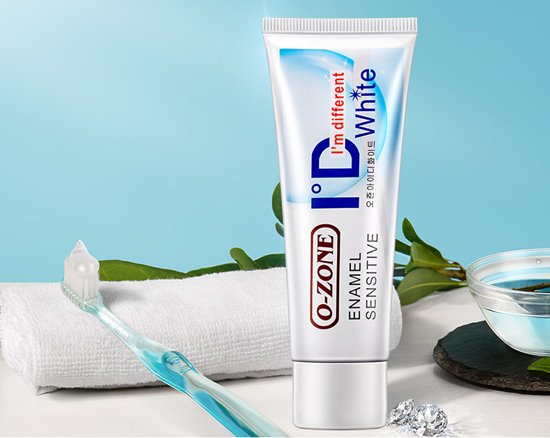 韩国进口o-zone/欧志姆钻石炫洁亮白牙膏100g薄荷总代直销