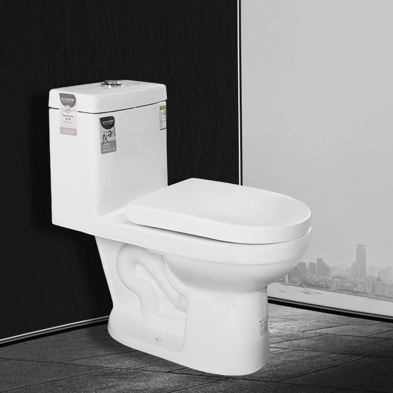 家用坐便器马桶超漩虹吸式连体大口径座便器静音节水防臭陶瓷马桶