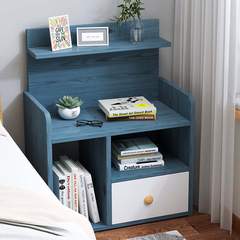 床头柜简约现代储物小柜子床边置物架卧室床边简易收纳柜经济型