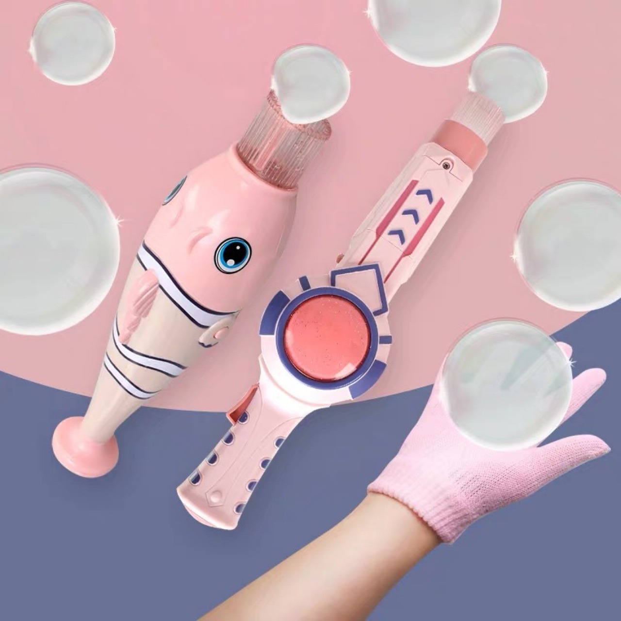 网红同款弹烟雾泡泡机全自动吹泡泡棒少女心 儿童泡泡玩具现货