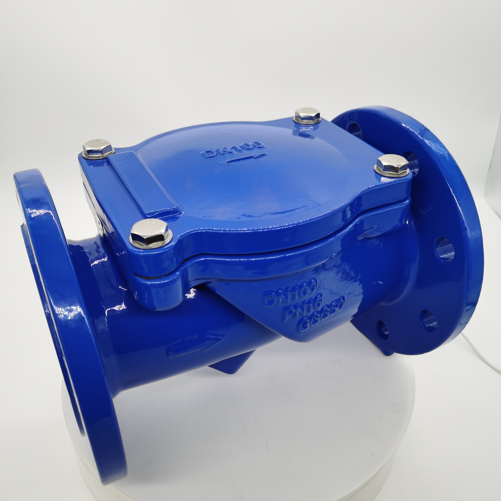 hh44x橡胶瓣止回阀法兰立式逆流阀单向阀防止水倒流阀止回阀