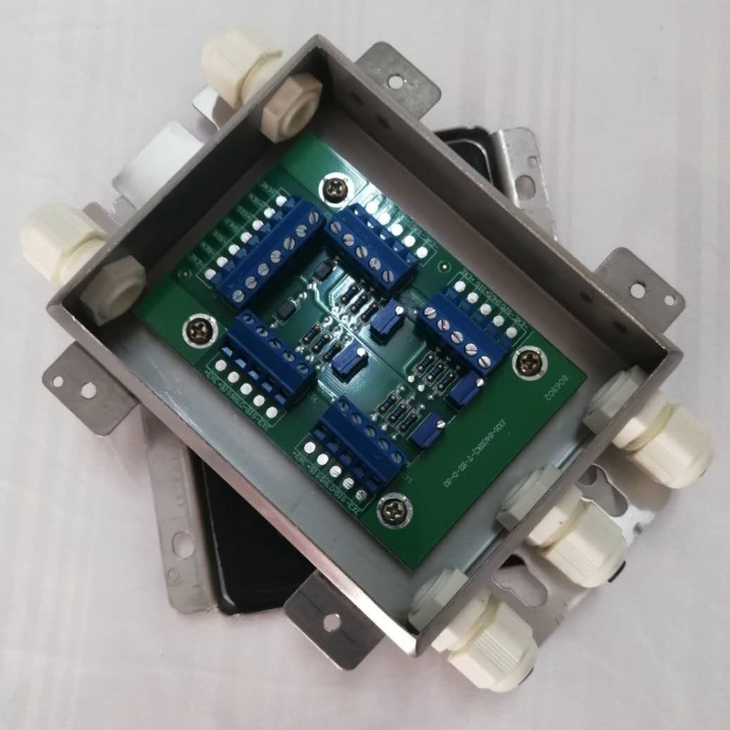 地磅接线盒jxh-s4-t不锈钢外壳 可调电位器 发货快递 地磅接线盒