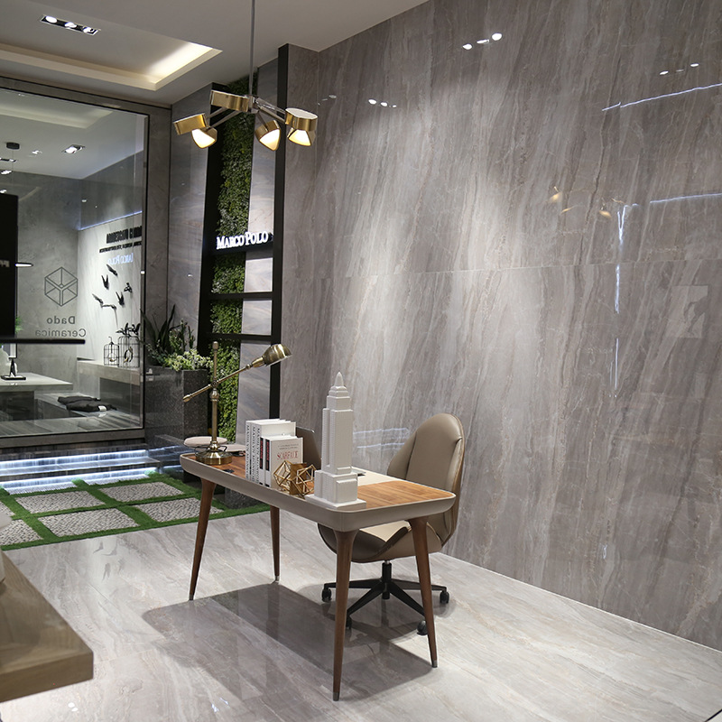 马可波罗瓷砖900x900真石大板地砖客厅电视背景墙通体大理石无缝