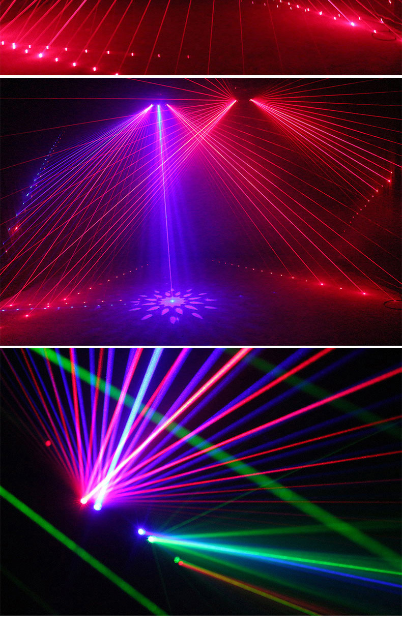 商品描述视频展示产品名称六眼扫描激光灯适用场所酒吧ktv包房舞厅