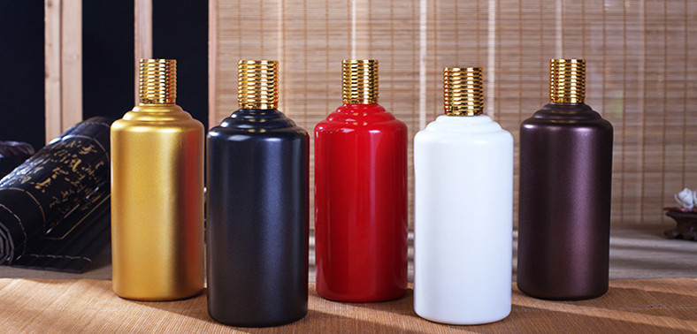 茅台白瓷酒瓶500ml玻璃茅型空酒瓶子1斤茅台瓶高档酒瓶空瓶定 制