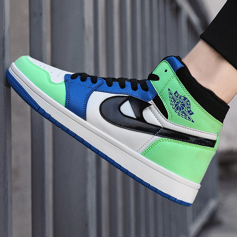 2021新款aj男鞋高帮空军一号花宝兰莆田情侣女板鞋潮流运动篮球鞋