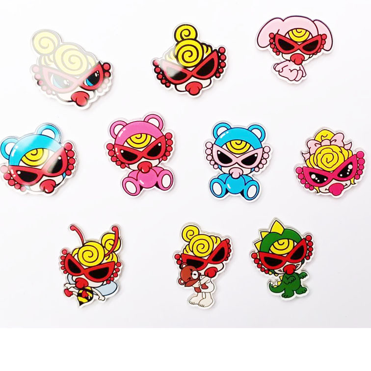 新款日韩流行黑超奶嘴配饰diy饰品服装鞋子配件亚克力材质时尚