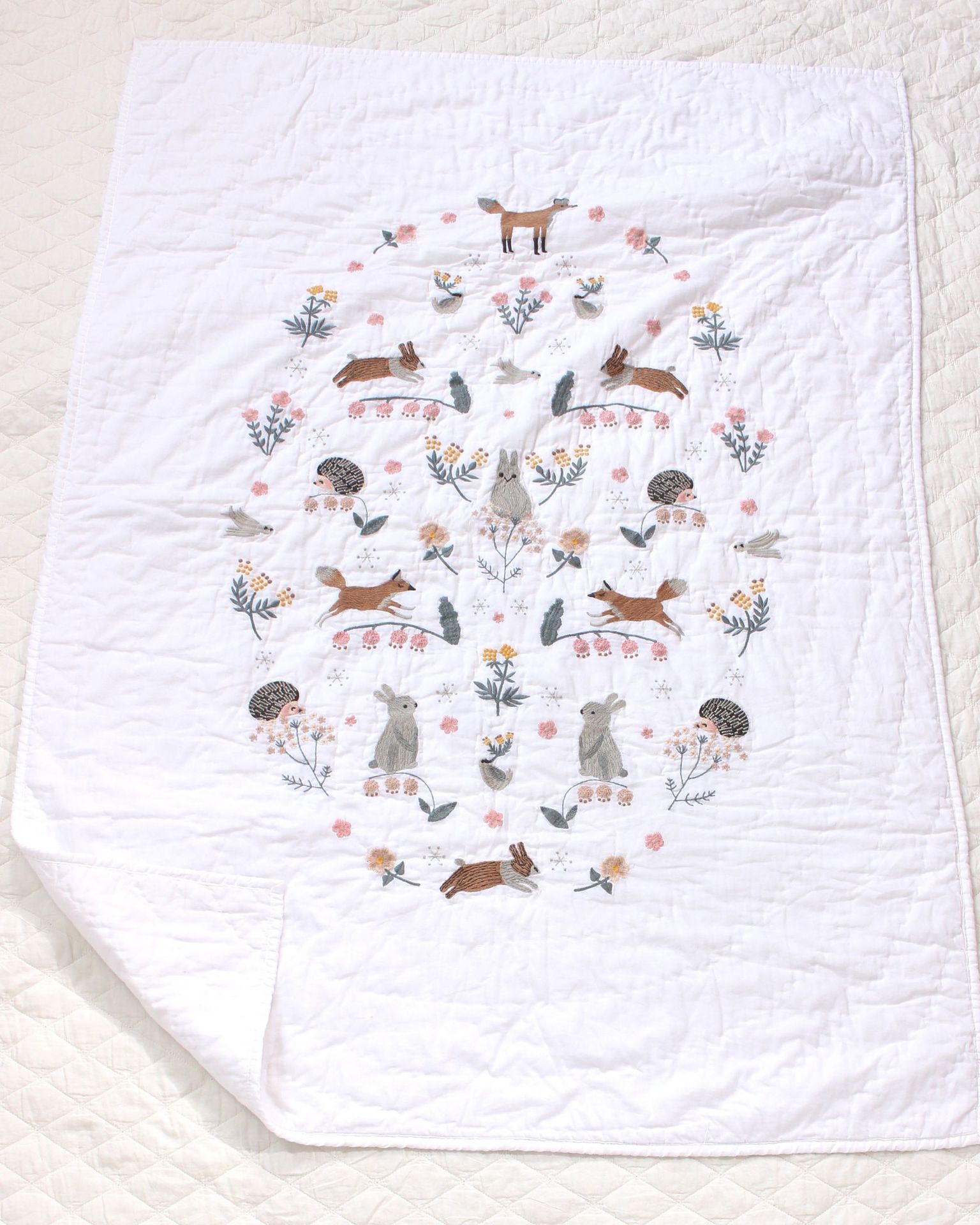 外贸卡通 手工拼布贴布绣卡通绗缝被 手工绗缝童被 夏被