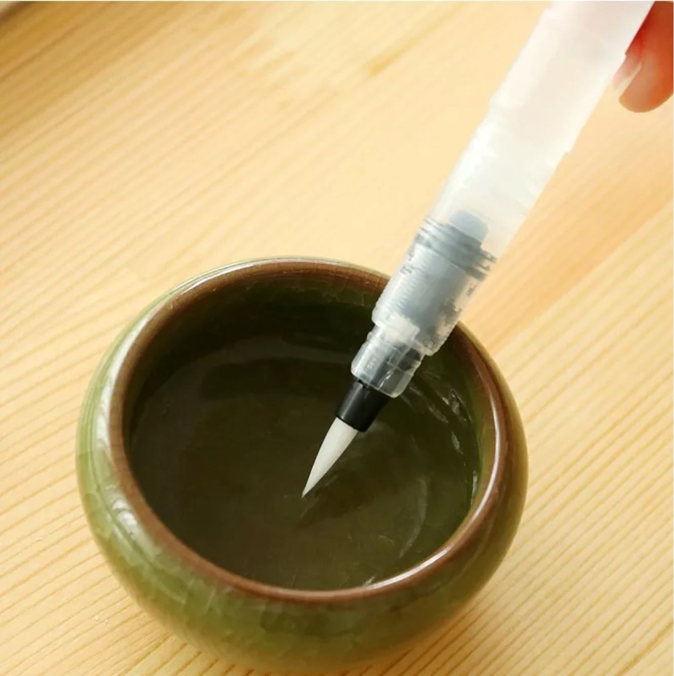 国产大容量自来水毛笔/储水式毛笔/水溶性彩铅固体水彩好伴侣