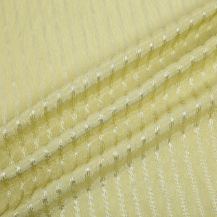 条纹梭织涤纶面料 春夏季斜纹条子涤纶布 连衣裙套装面料