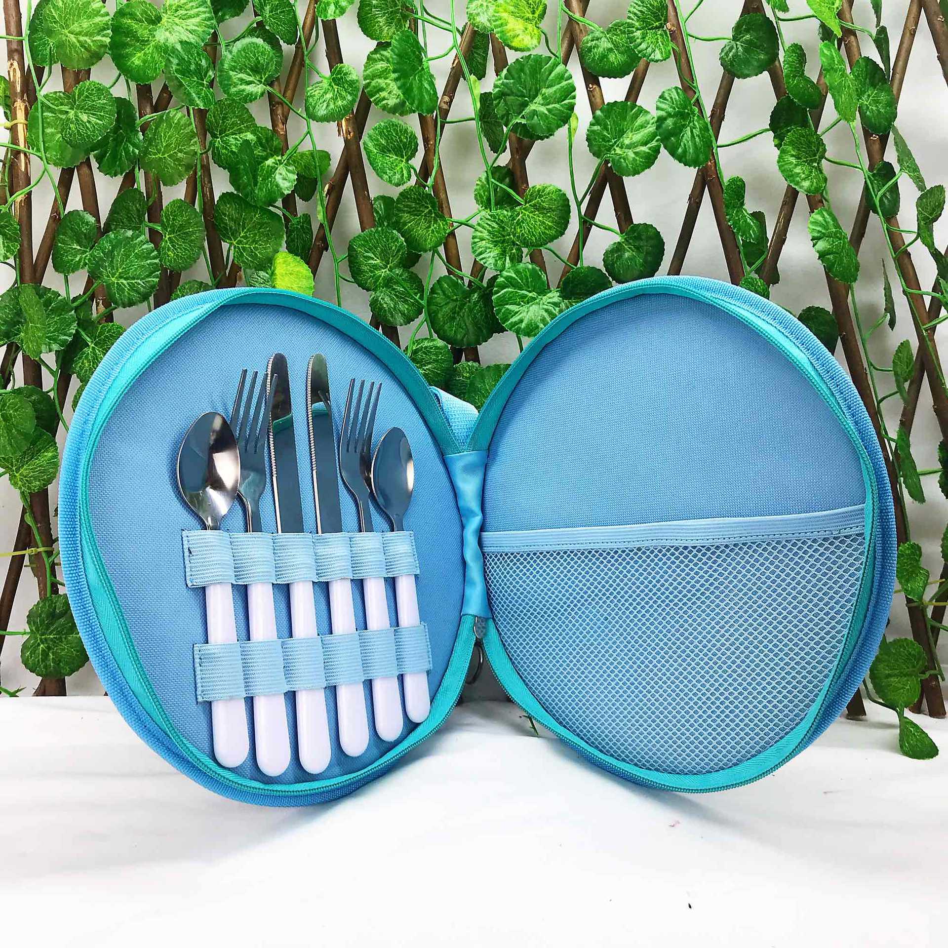 牛津布印花野餐包多功能户外餐具包西餐刀叉包套装餐具包-阿里巴巴