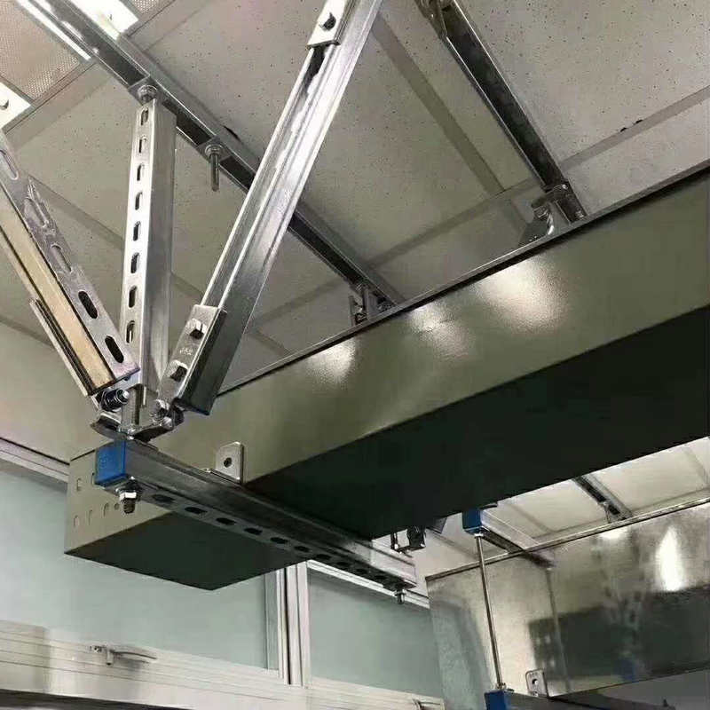 电缆桥架抗震支架定制 进水排水管道抗震支架综合管廊抗震支架