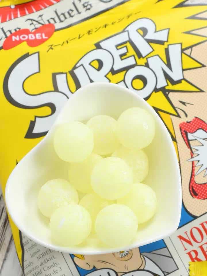 日本进口诺贝尔nobel网红超酸汤柠檬味/可乐味/汽水尖叫糖1组12袋