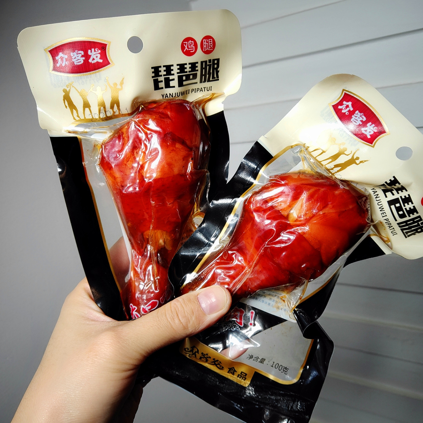 众客发 100克 乡巴佬鸡腿 微辣卤味 熟食肉类零食小吃 琵琶腿