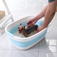 宠物洗澡盆狗狗泳池可折叠宠物狗水池猫咪澡盆便携式浴缸清洁用品