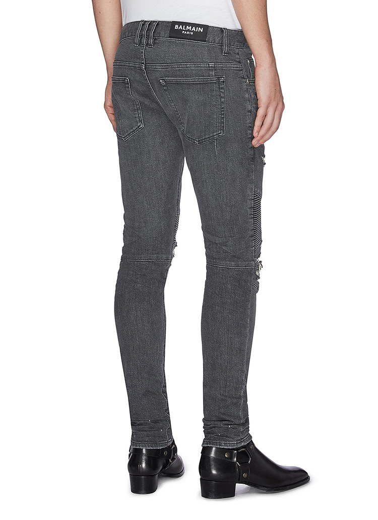 oem定制牛仔裤小批量潮牌小脚印花外贸小订单加工odm贴牌休闲裤子