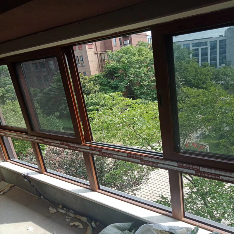浙江栋梁铝合金门窗系统平开窗气密推拉窗中空钢化玻璃不锈钢导轨