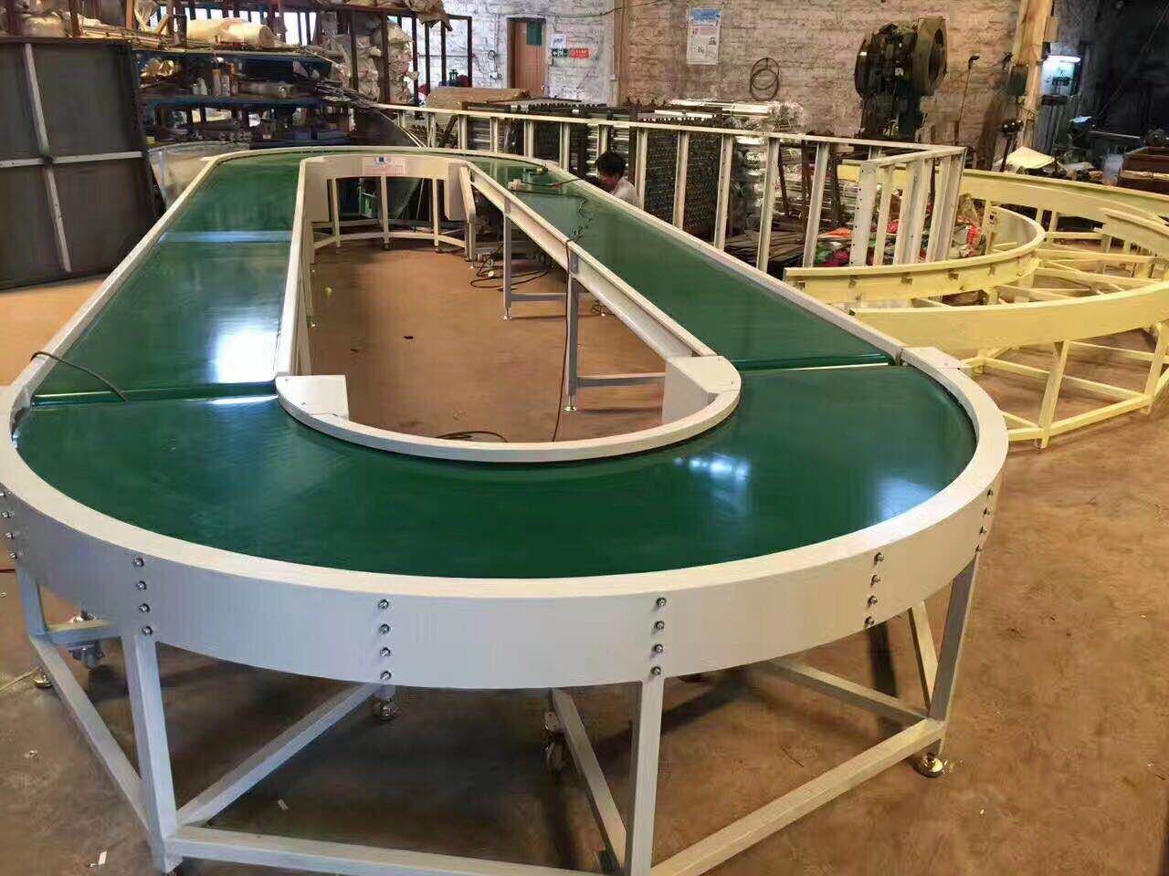 优质环形皮带流水线自动皮带输送机仓库环形传送带运输产品