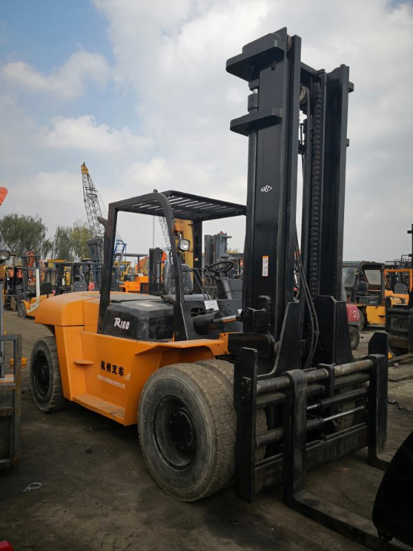 二手杭州fd100叉车 杭州10吨叉车 外贸机械