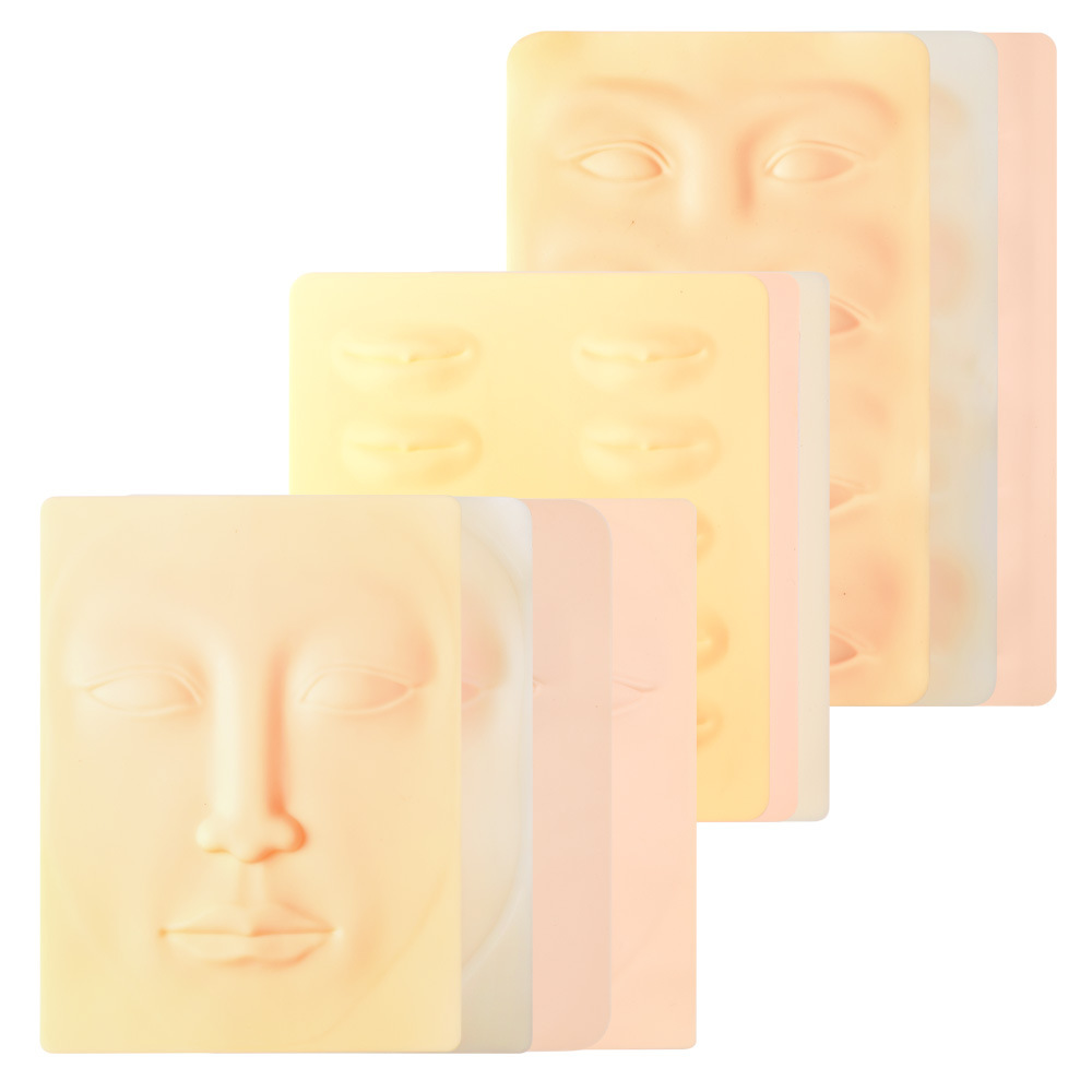 纹绣女人脸练习皮批发纹眉练皮皮人脸皮全脸皮硅胶仿皮纹眉皮