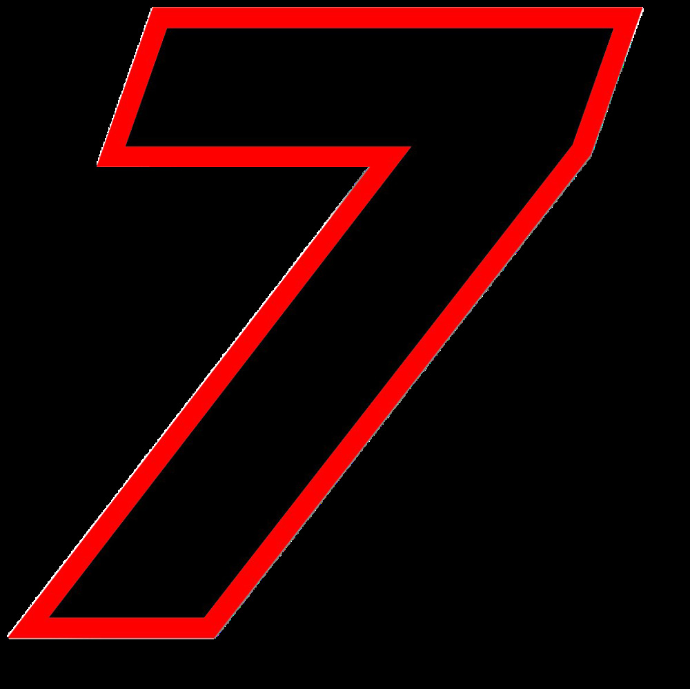 aliauto 黑色红色轮廓方形字体编号赛车摩托数字贴纸 15*15cm-阿里巴