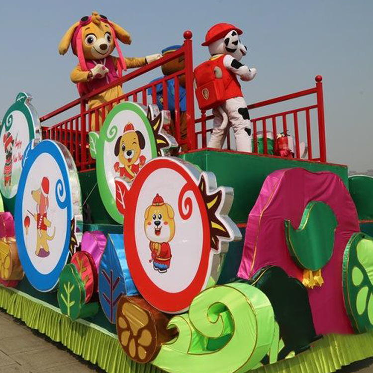 节庆主题巡游花车 春节大型活动商场巡游 推广宣传装饰彩车道具