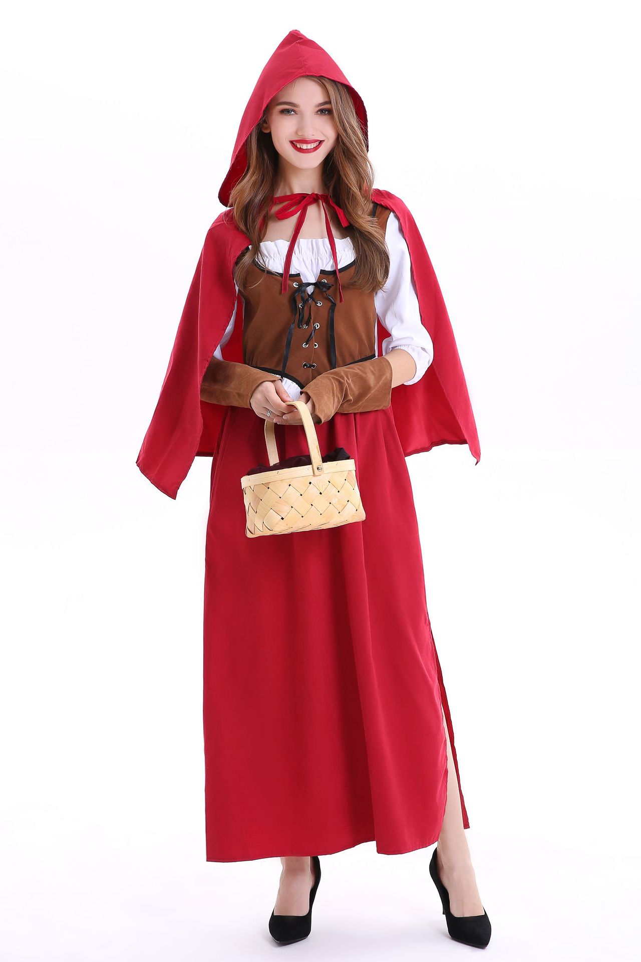 新款万圣节服装童话小红帽公主cosplay角色扮演舞台派对演出服