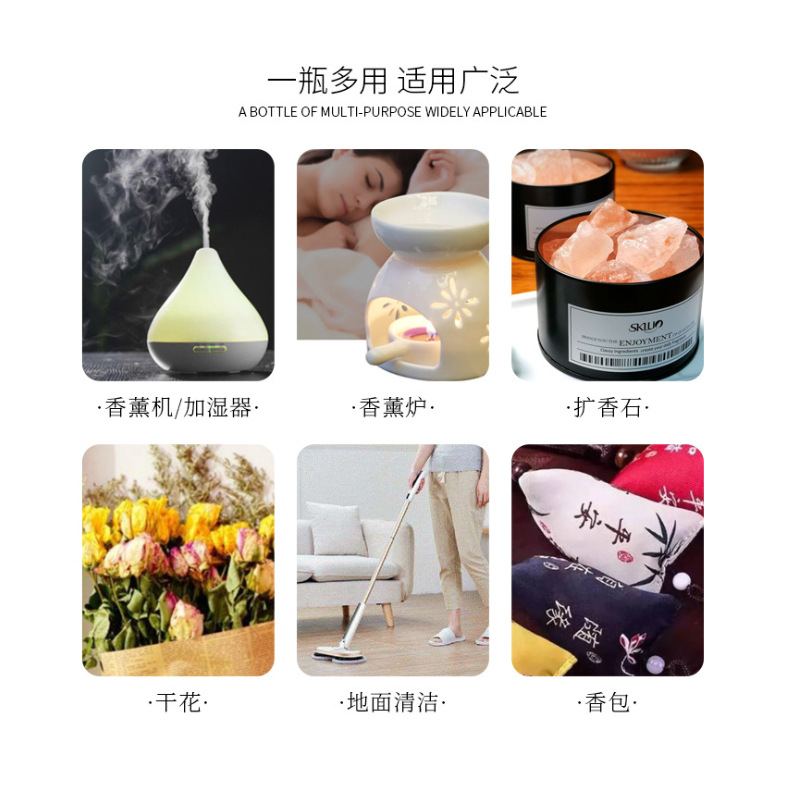Exclusive for Cross-Border Lavender Rose Essential Oil Aromatherapy Aromatic Water-Soluble Humidifier Special Car Wholesale Processing