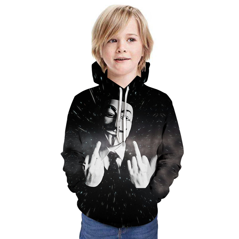 厂家直销源头 搞笑嘻哈小丑3d数码打印童装卫衣 棒球服外套男人