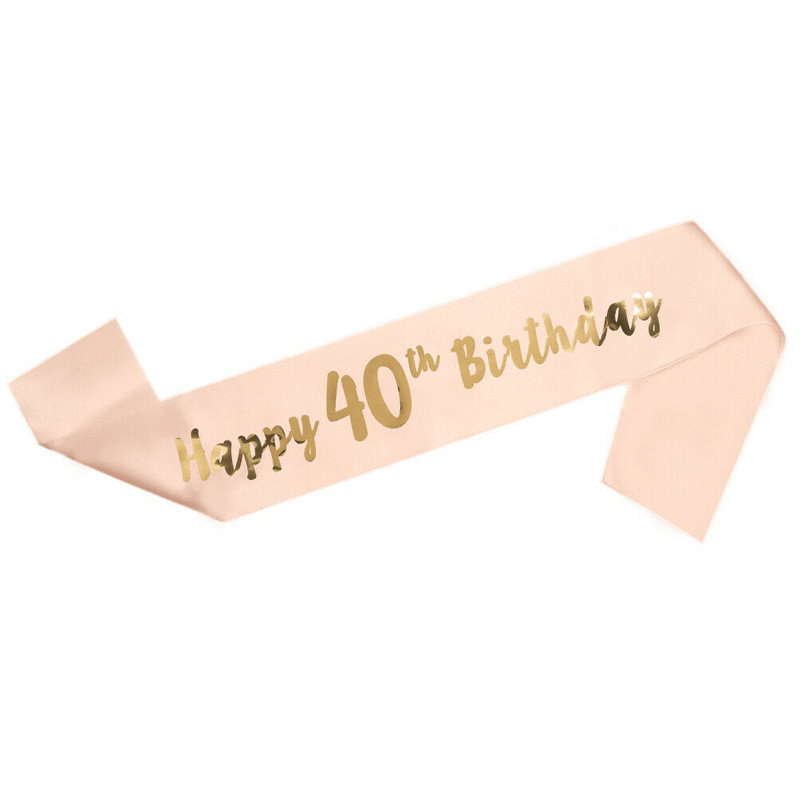 Spot Birthday Party Decorations Birthday Shoulder Strap Champagne Bronzing Ceremony Belt Birthday Girl Sash