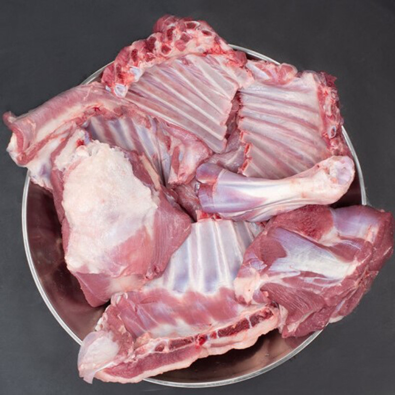 新鲜羔羊肉内蒙古锡盟现杀羊腿排半只羊手抓手把冷冻厂家批发