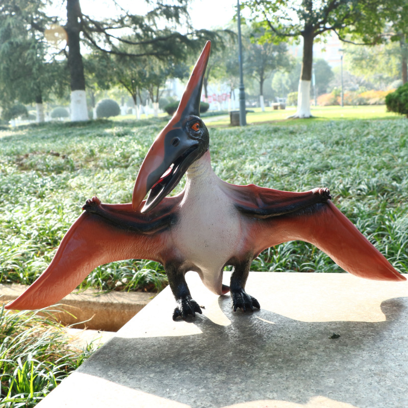 新款大号翼龙模型 仿真飞龙塑胶恐龙模型玩具恐龙展 地摊益智玩具