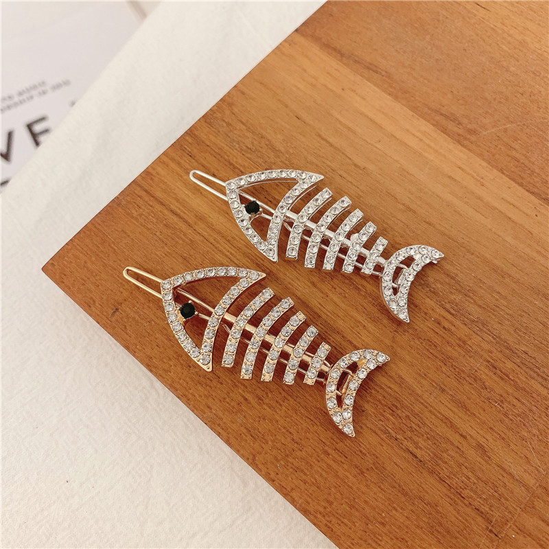 奈公主小鱼边夹少女可爱夹子韩国甜美发卡青蛙扣顶夹刘海头饰发夹