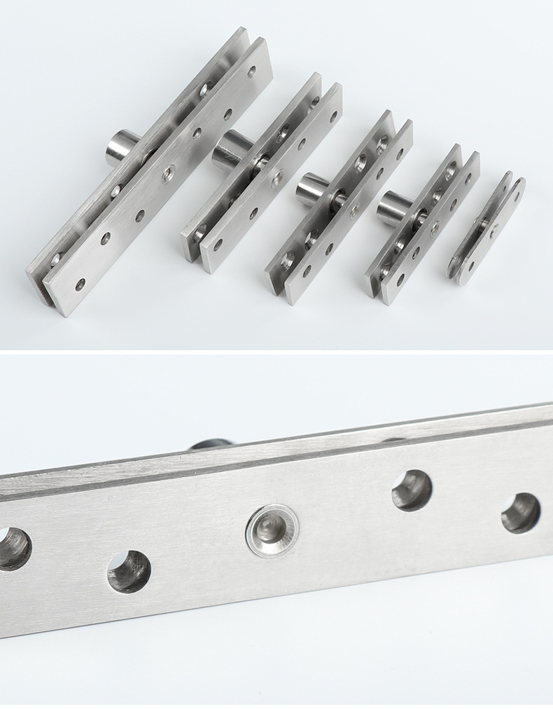 不锈钢旋转门中轴隐形门上下天地合页暗藏360度房门偏心转轴