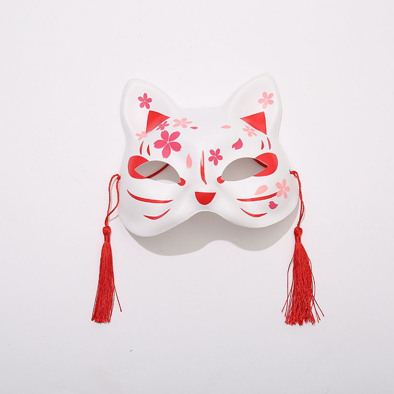 厂家直销猫脸面具女狐狸面具抖音同款面具全脸古风面具cosplay