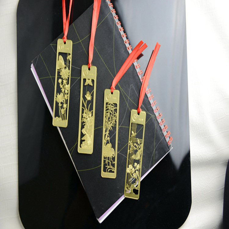 厂家定制锌合金烤漆书签 古风金属链条拆信刀 企业庆典留念书签
